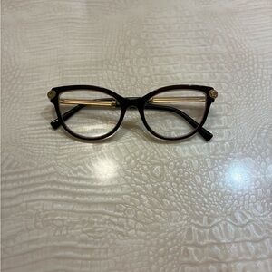 Versace  Black and Gold Women's Eyeglasses